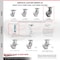 Service Caster 8 Inch Heavy Duty Top Plate Semi Steel Rigid Caster with Roller Bearing SCC SCC-35R820-SSR - alternate 4